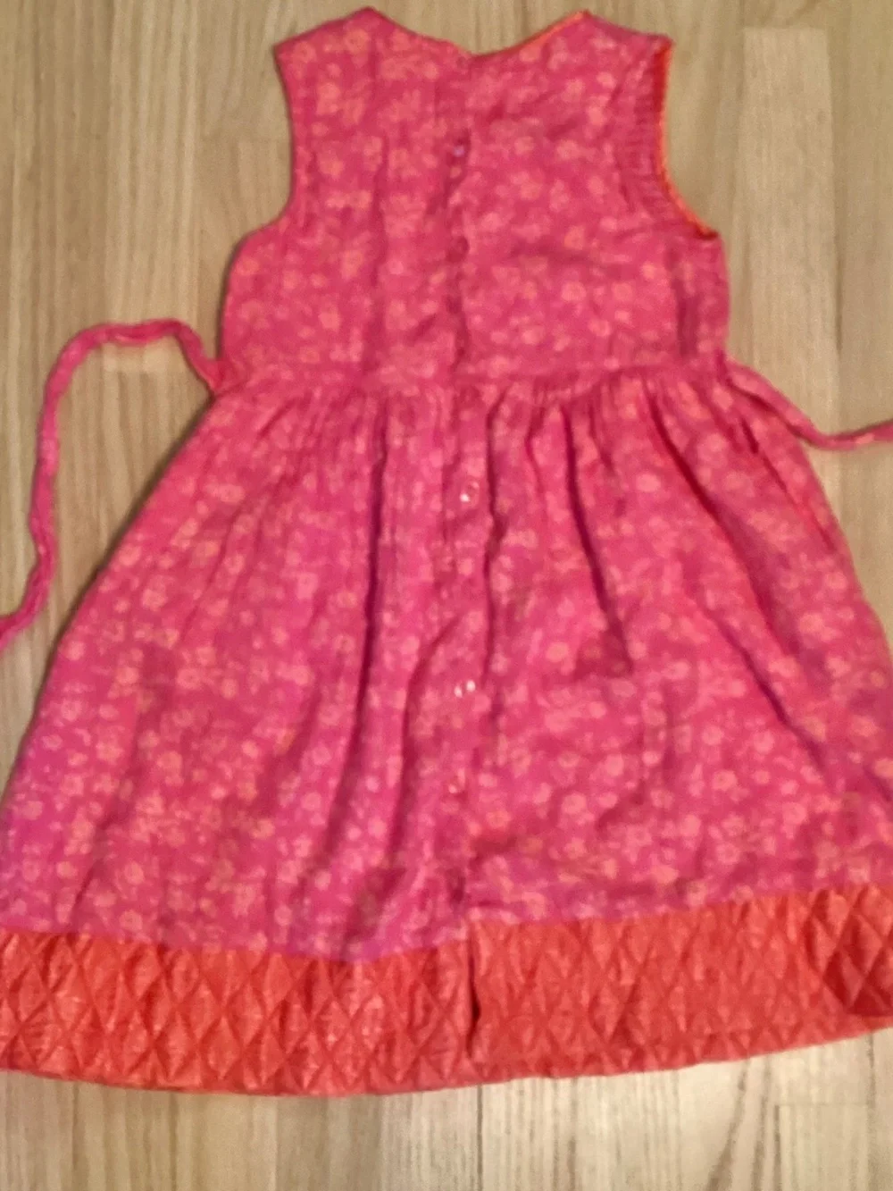 April Cornell Cornelloki print party folk retro smocked prairie dress